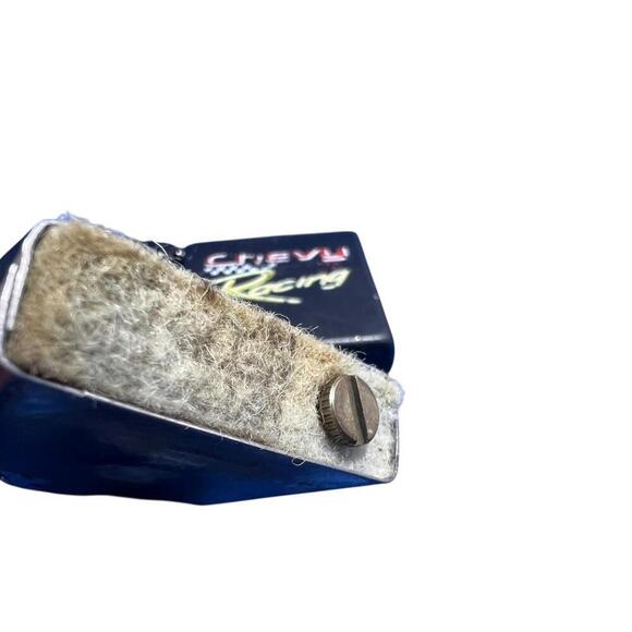 Vintage Zippo Lighter Chevy Racing Logo Black Matte Windproof Made in USA 2000 - Picture 5 of 6